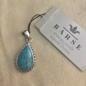 Barse Genuine Turqouise Pendant BNWT
